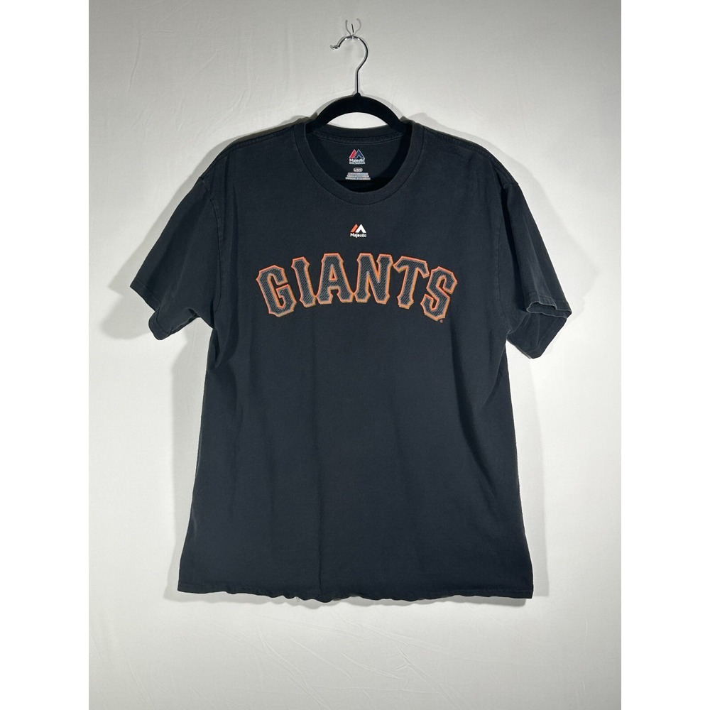 Majestic San Francisco Giants Buster Posey Shirt Mens Size Large Black Casual